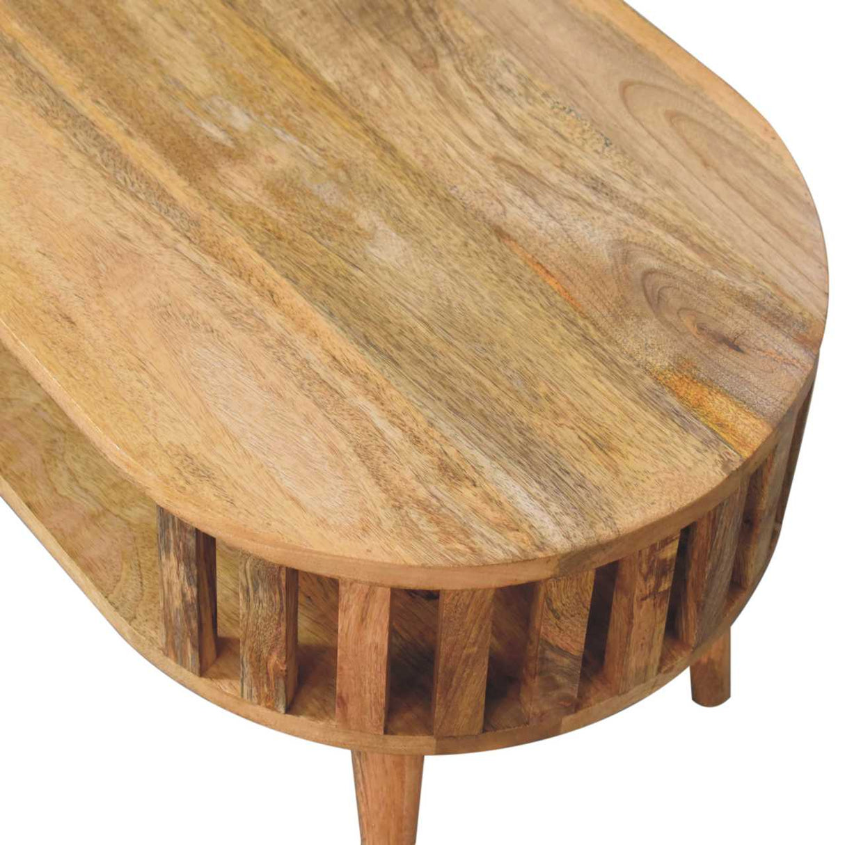 Solid Mango Wood Coffee Table Mini Rectangular - Ariella
