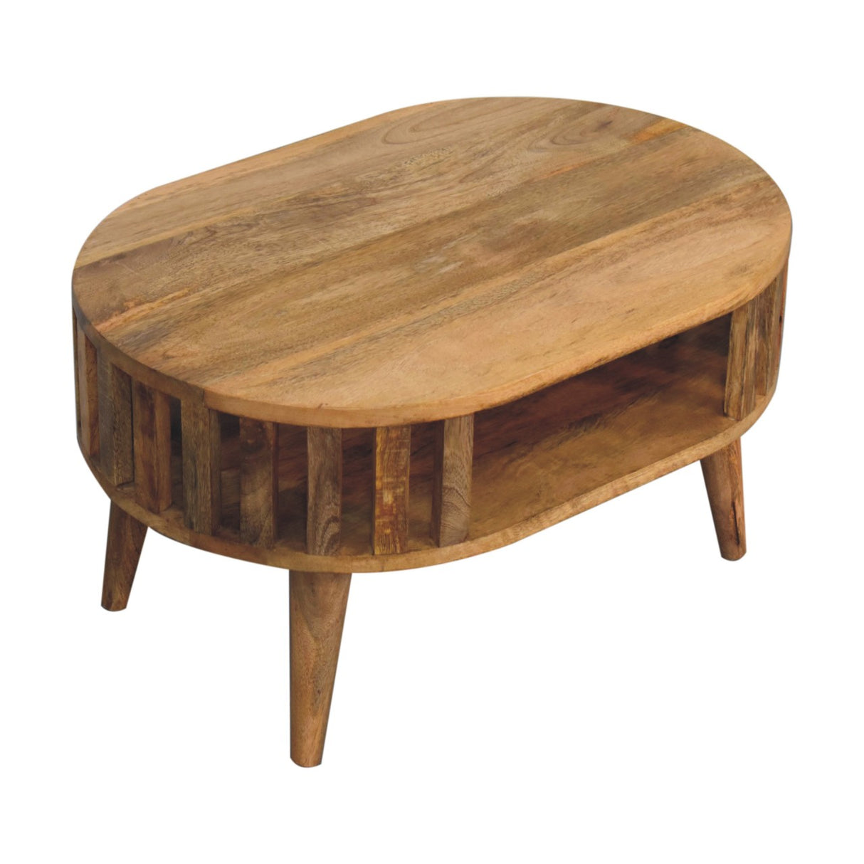 Solid Mango Wood Coffee Table Mini Rectangular - Ariella