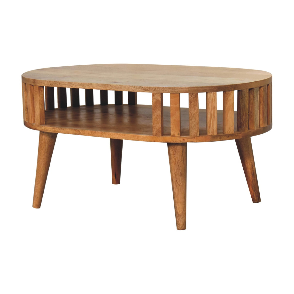 Solid Mango Wood Coffee Table Rectangular - Ariella