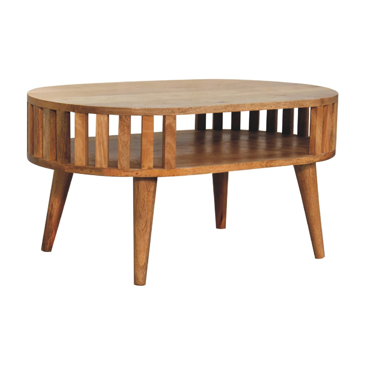 Solid Mango Wood Coffee Table Rectangular - Ariella