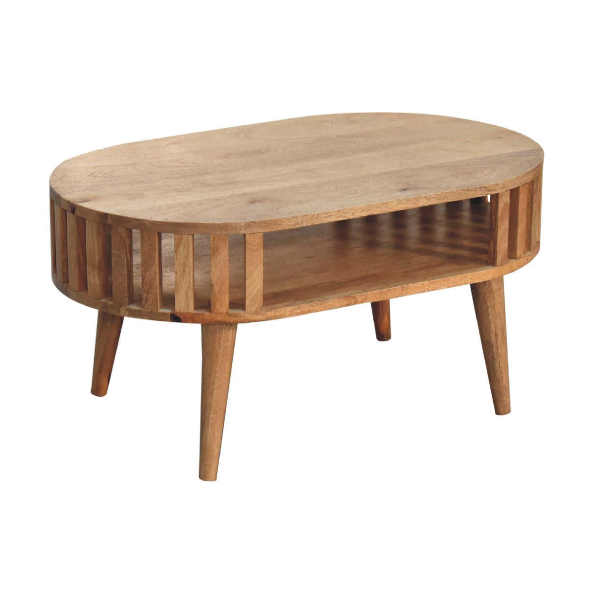 Solid Mango Wood Coffee Table Rectangular - Ariella