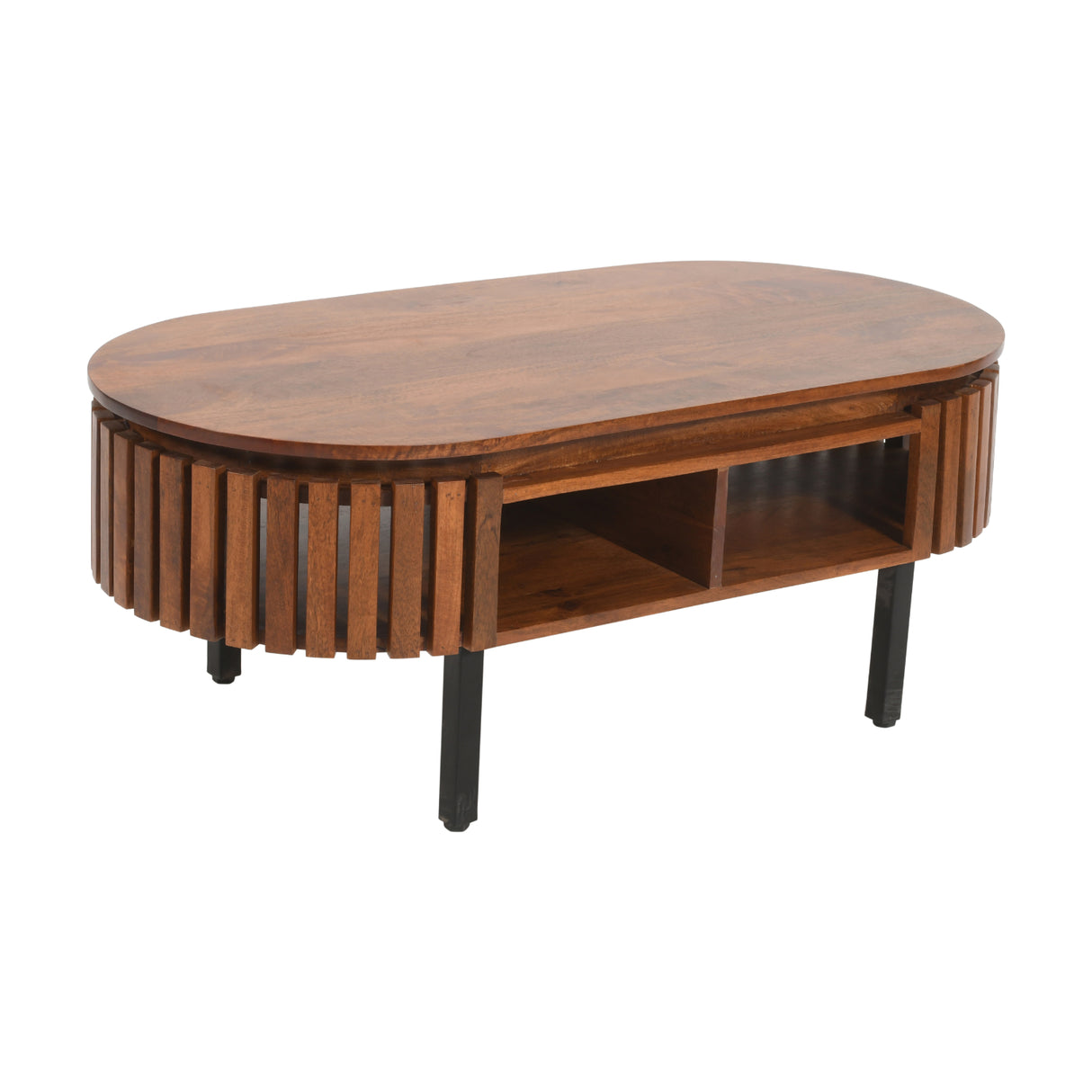 Solid Mango Wood Coffee Table Rectangular - Inverley Designs