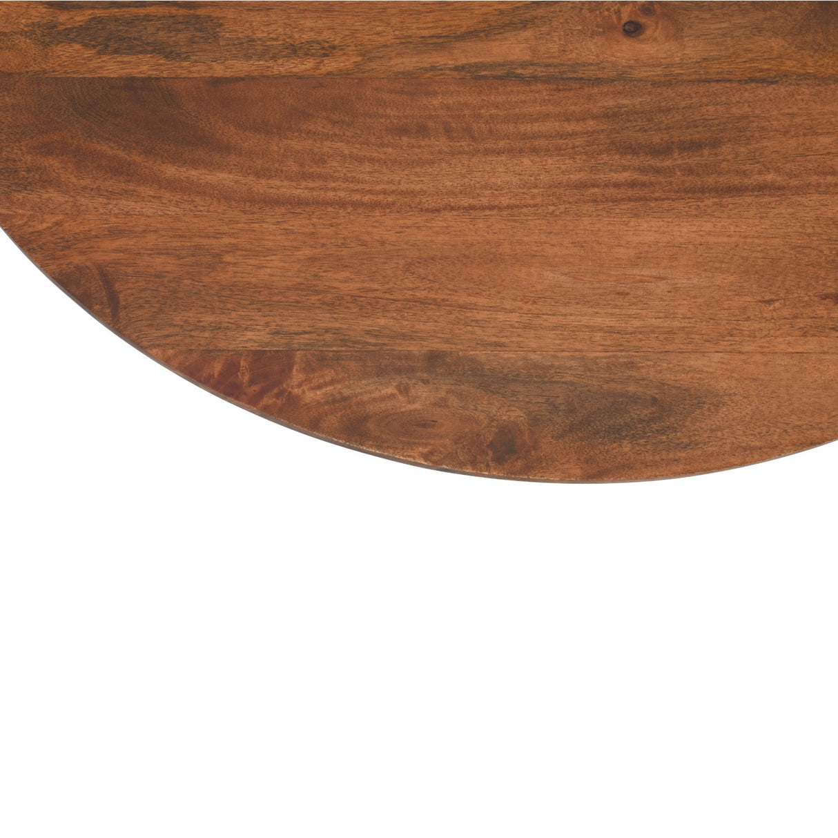 Solid Mango Wood Coffee Table Round - Inverley Designs