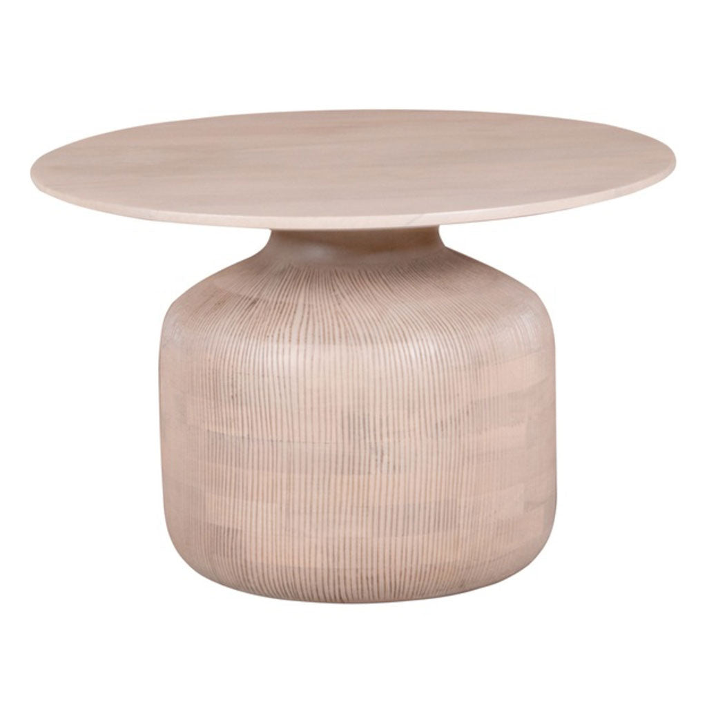 Solid Mango Wood Coffee Table Round - Valencia