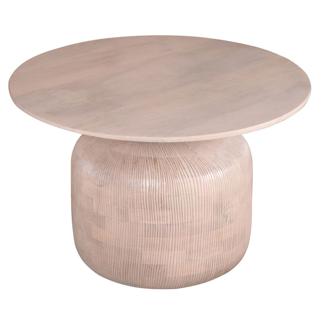 Solid Mango Wood Coffee Table Round - Valencia