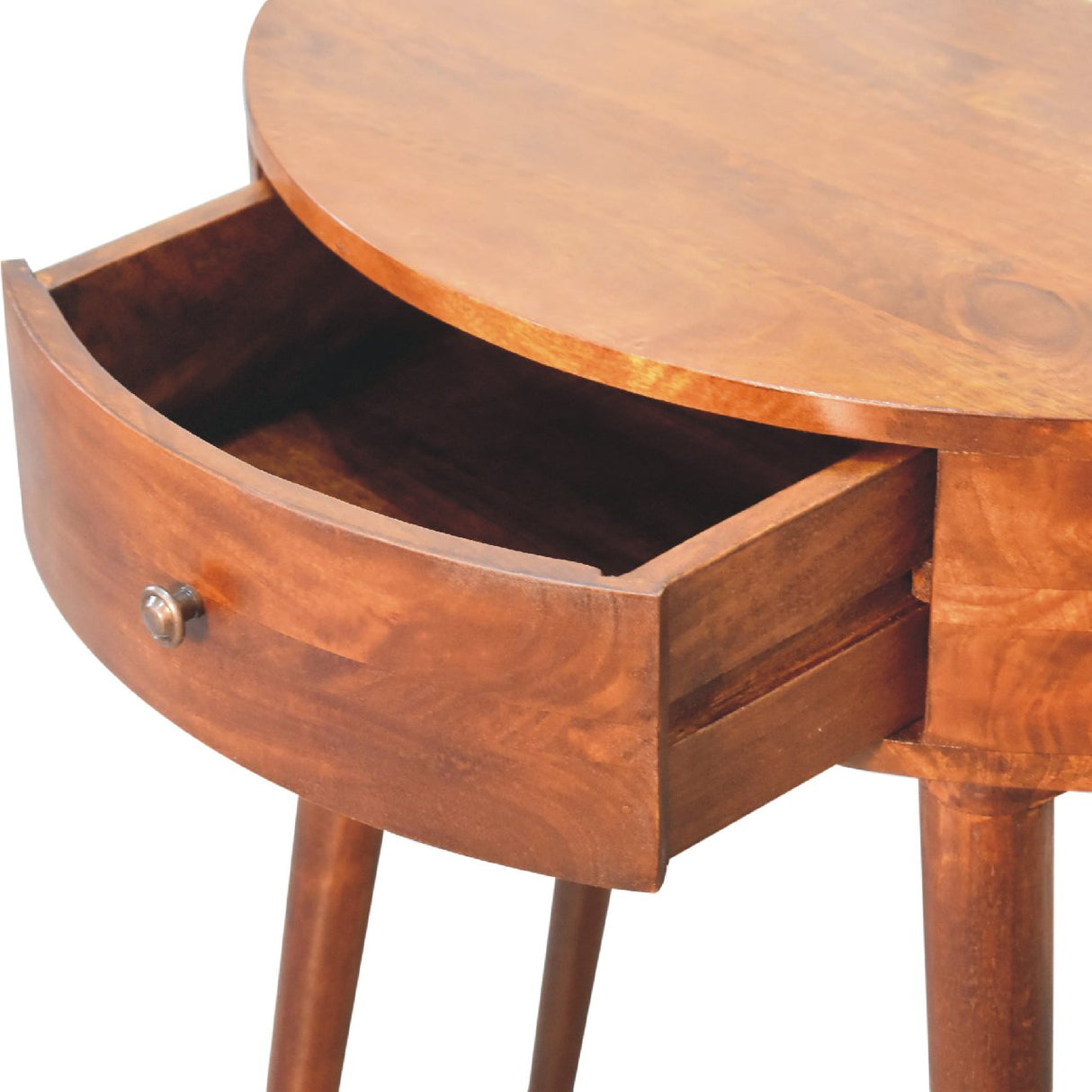 Solid Mango Wood Console Table With 1 Drawer - Odyssey