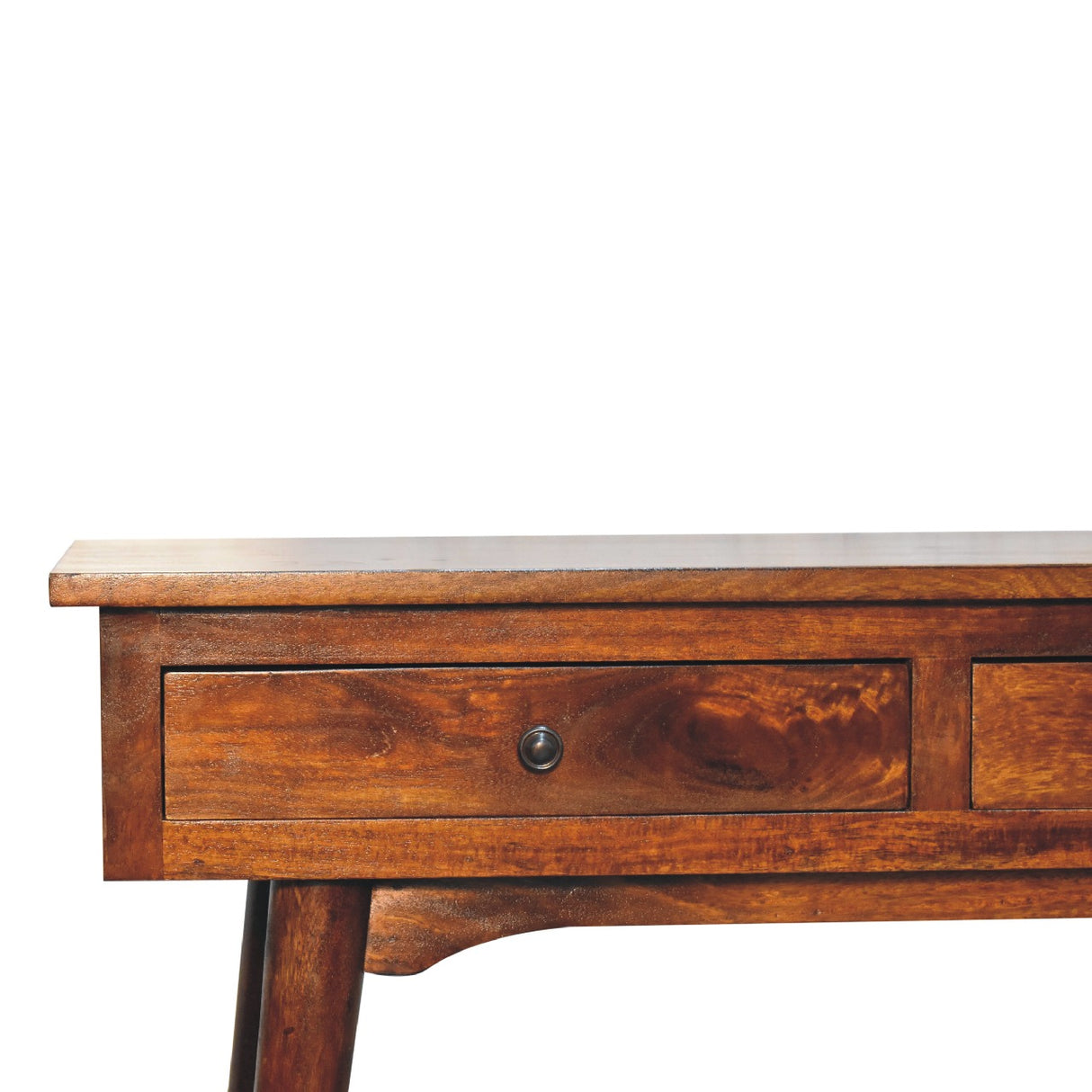 Solid Mango Wood Console Table With 2 Drawers - Birmingham