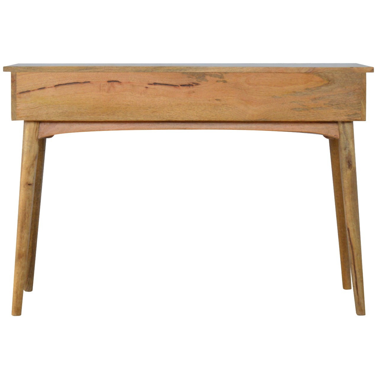 Solid Mango Wood Console Table With 3 Drawers - Lincoln