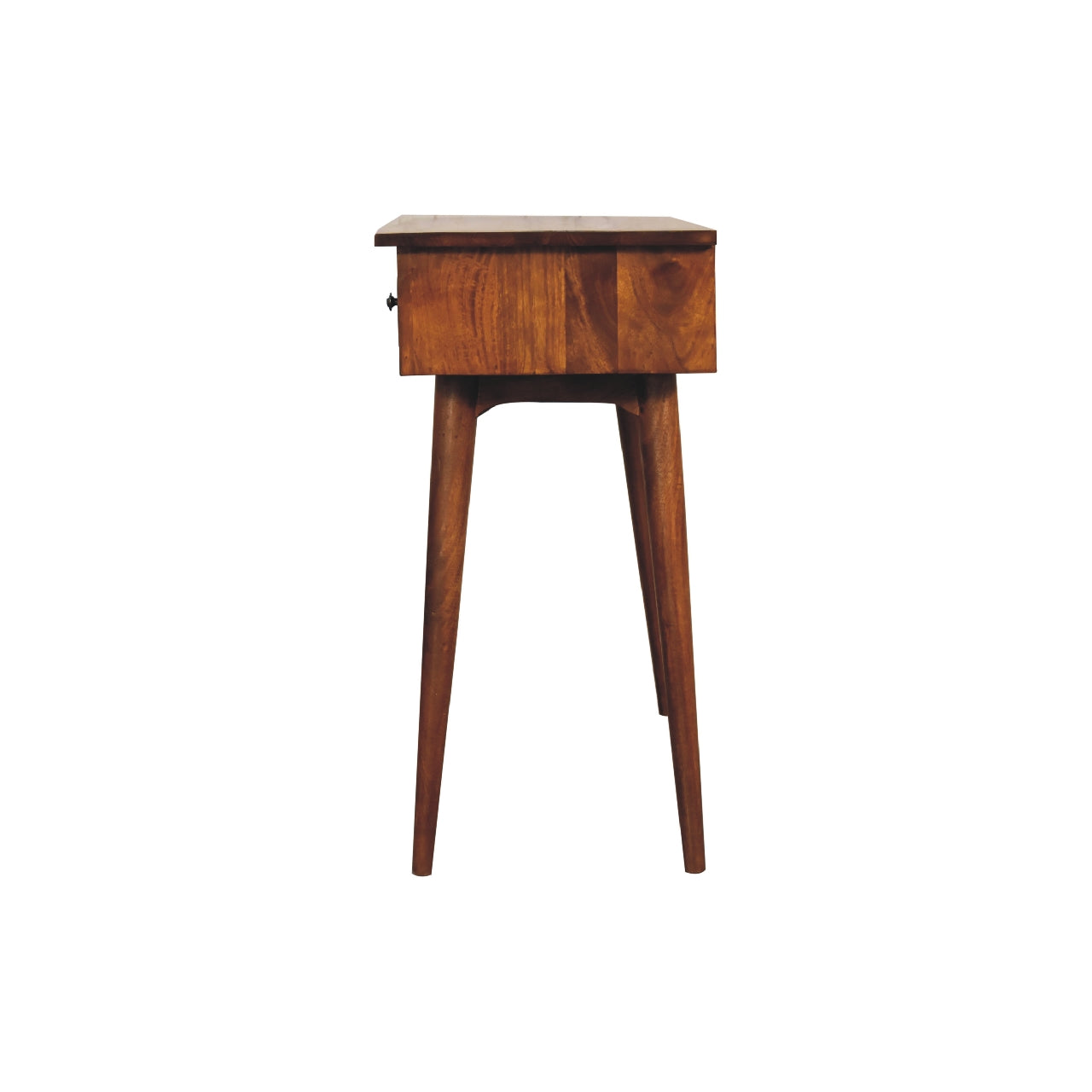 Solid Mango Wood Console Table With 3 Drawers - Lincoln