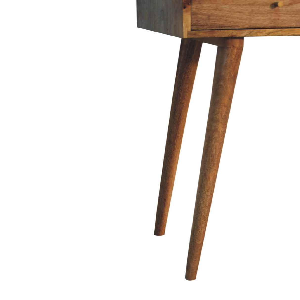 Solid Mango Wood Console Table Aztec With 2 Drawers - Larissa