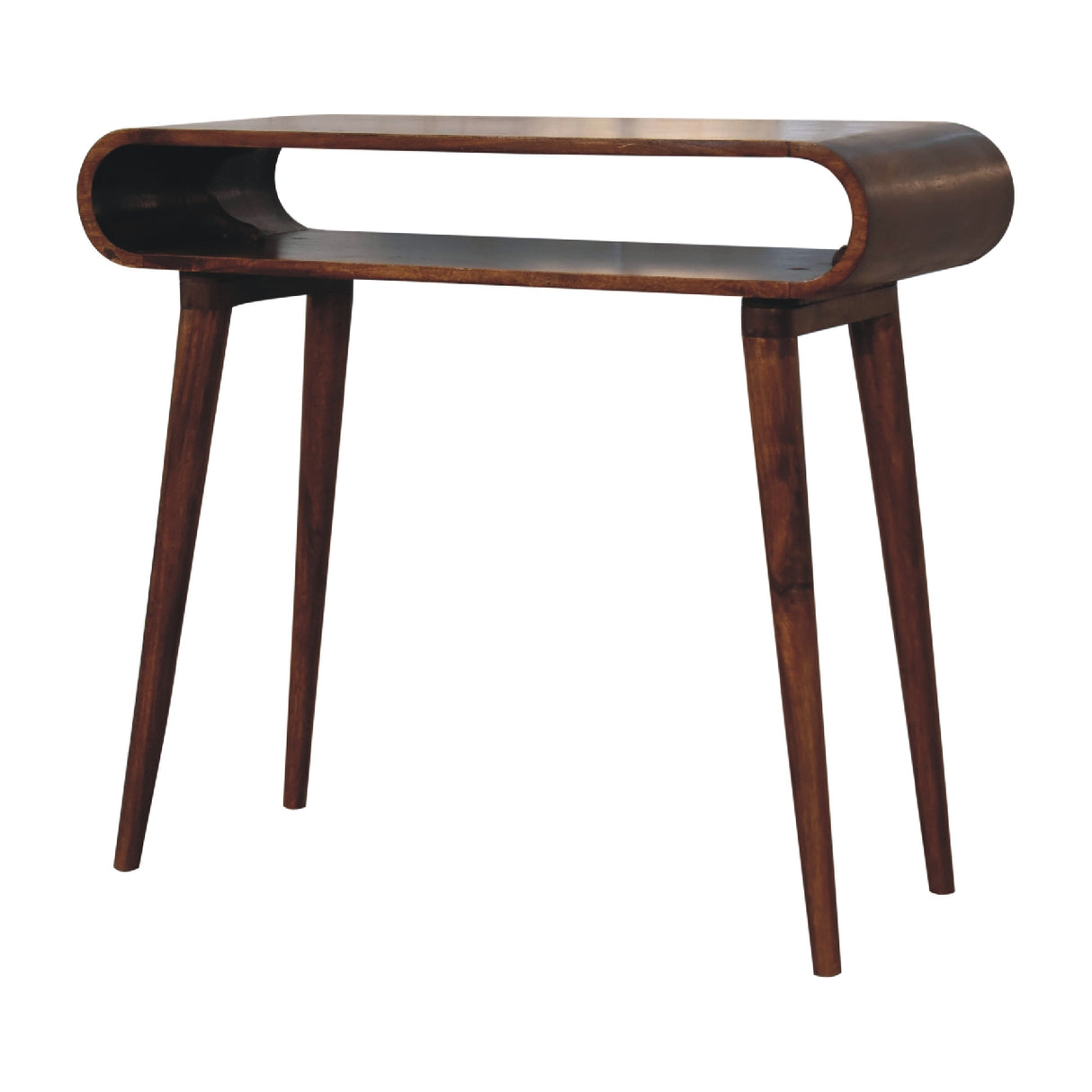 Solid Mango Wood Console Table in Nordic Style - Amaya