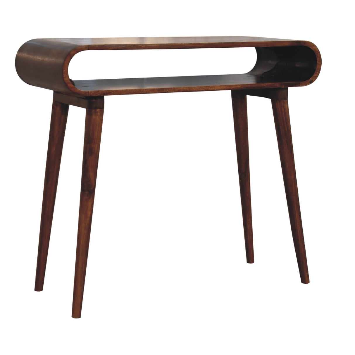 Solid Mango Wood Console Table in Nordic Style - Amaya