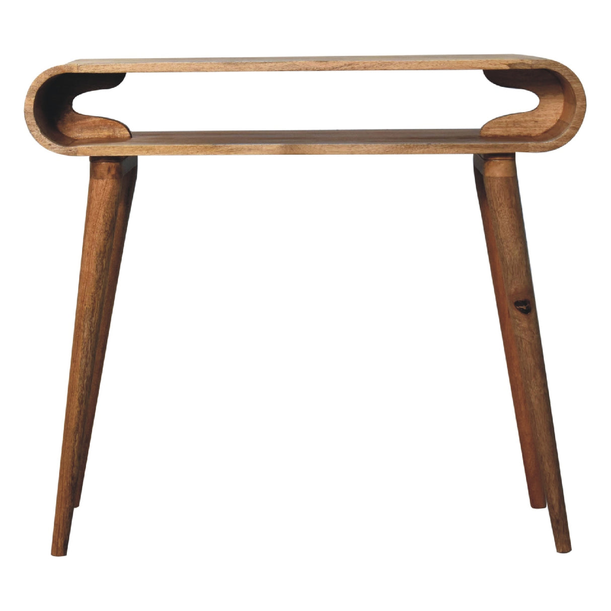 Solid Mango Wood Console Table in Nordic Style - Amaya