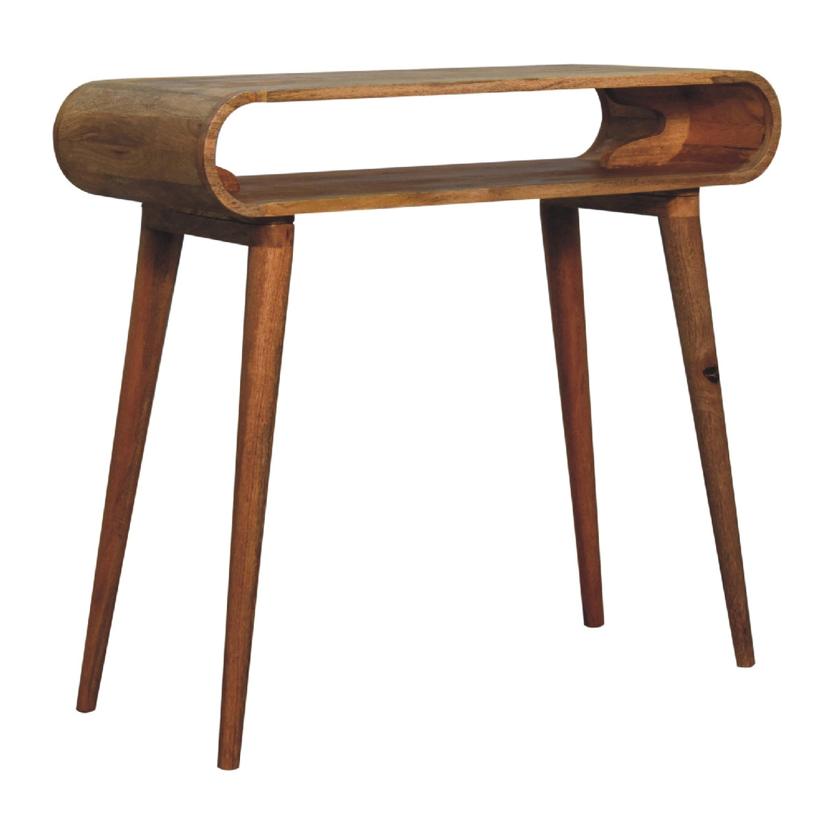 Solid Mango Wood Console Table in Nordic Style - Amaya