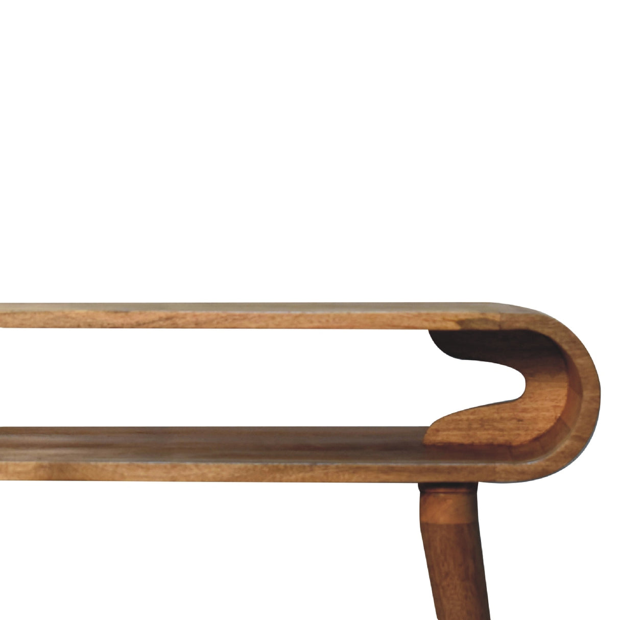 Solid Mango Wood Console Table in Nordic Style - Amaya