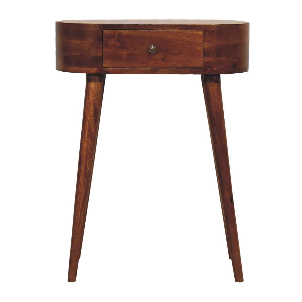 Solid Mango Wood Console Table Mini With 1 Drawer - Albion