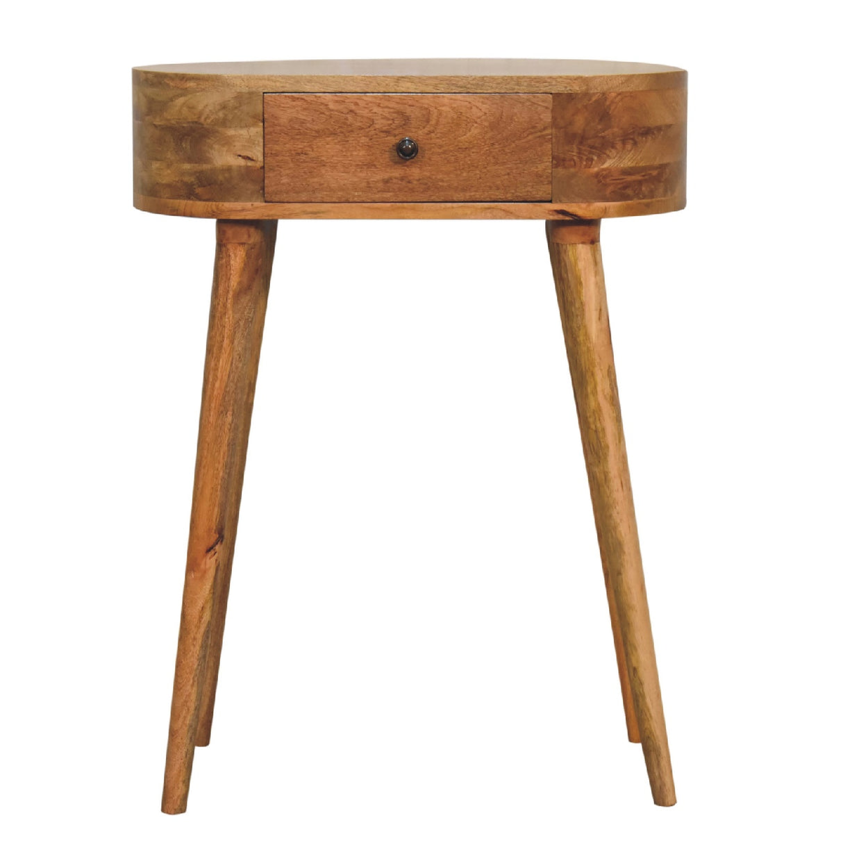 Solid Mango Wood Console Table Mini With 1 Drawer - Albion