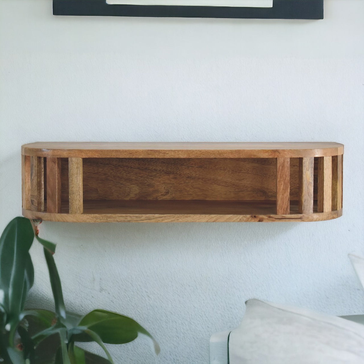 Solid Mango Wood Console Table Wall Mounted - Ariella