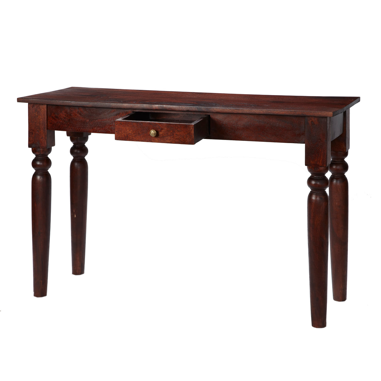 Solid Mango Wood Console Table With 1 Drawer - Jaipur