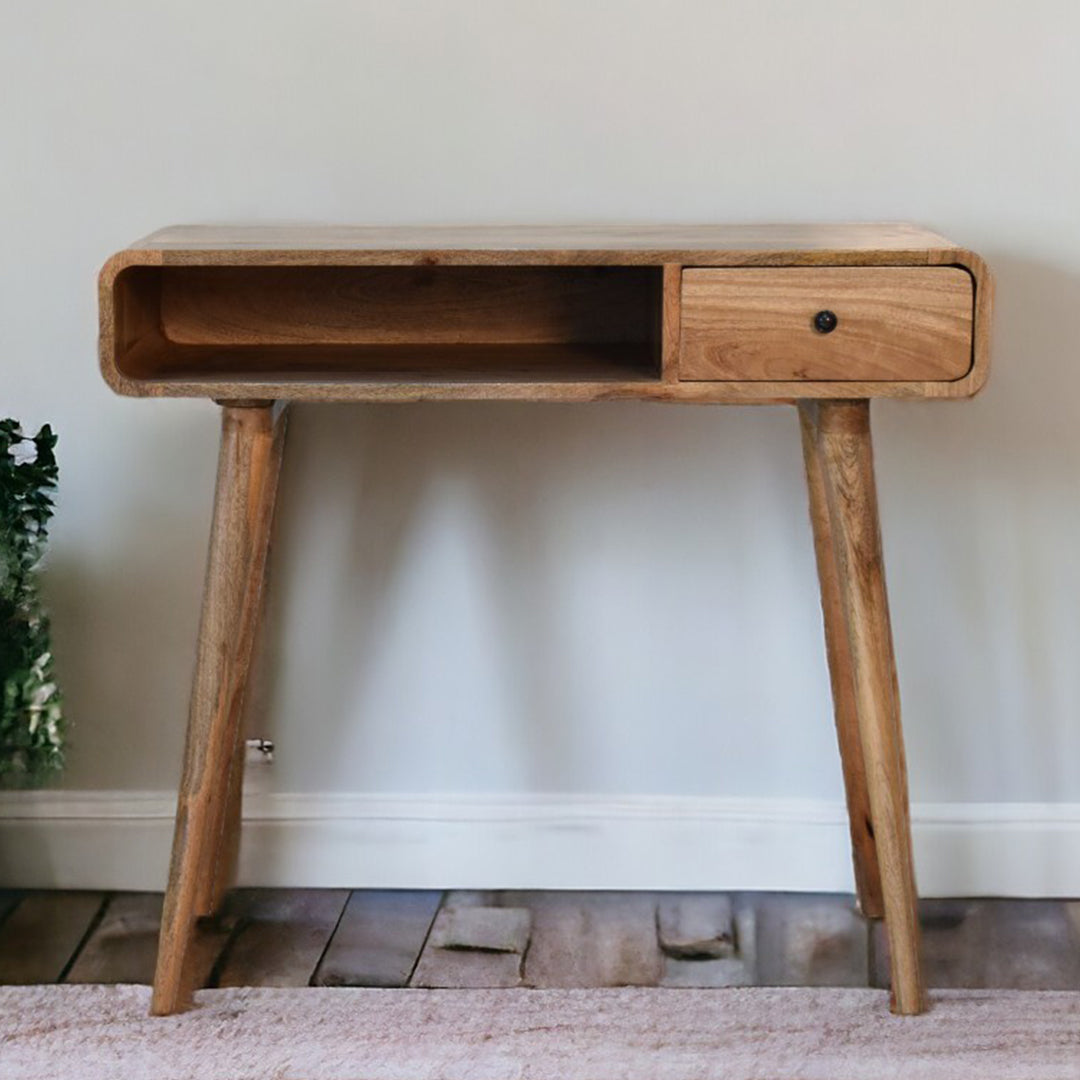 Solid Mango Wood Desk for Home And Office With 1 Drawer - Coventry
