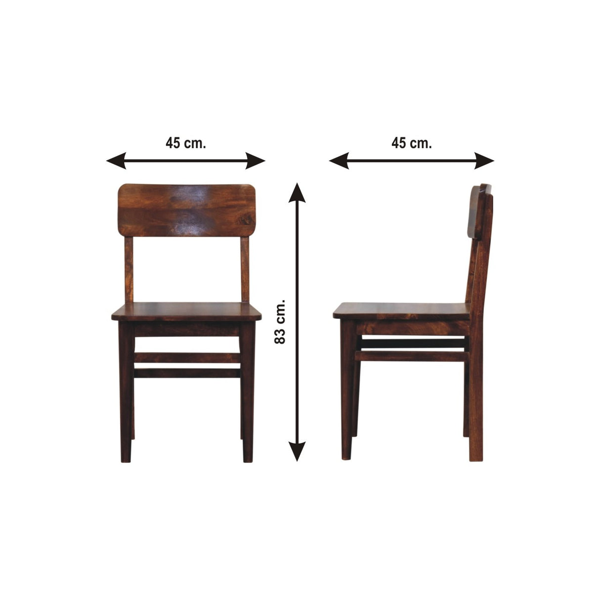 Solid Mango Wood Dining Chair Classic - Derby