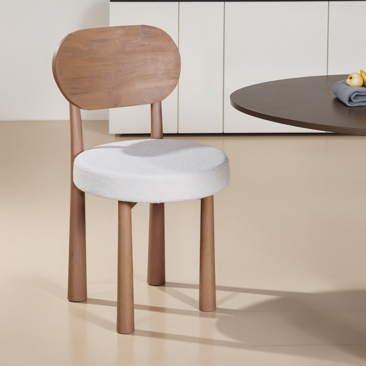 Solid Mango Wood Dining Chairs in Set Of 2 - Indus