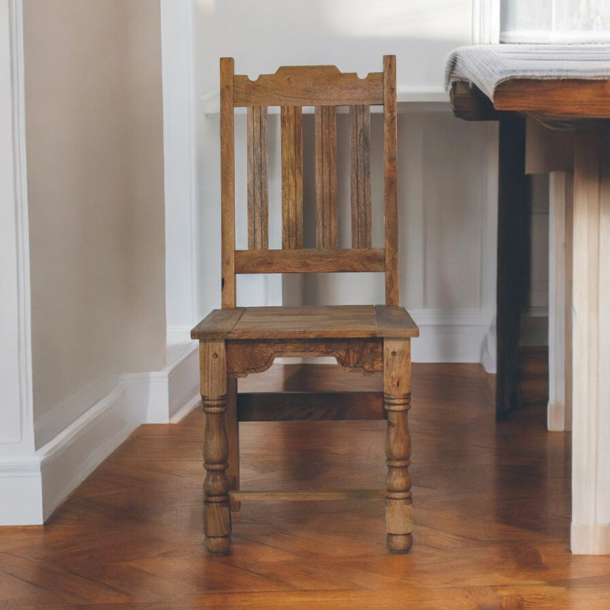 Solid Mango Wood Dining Chairs in Set of 2 - Granary