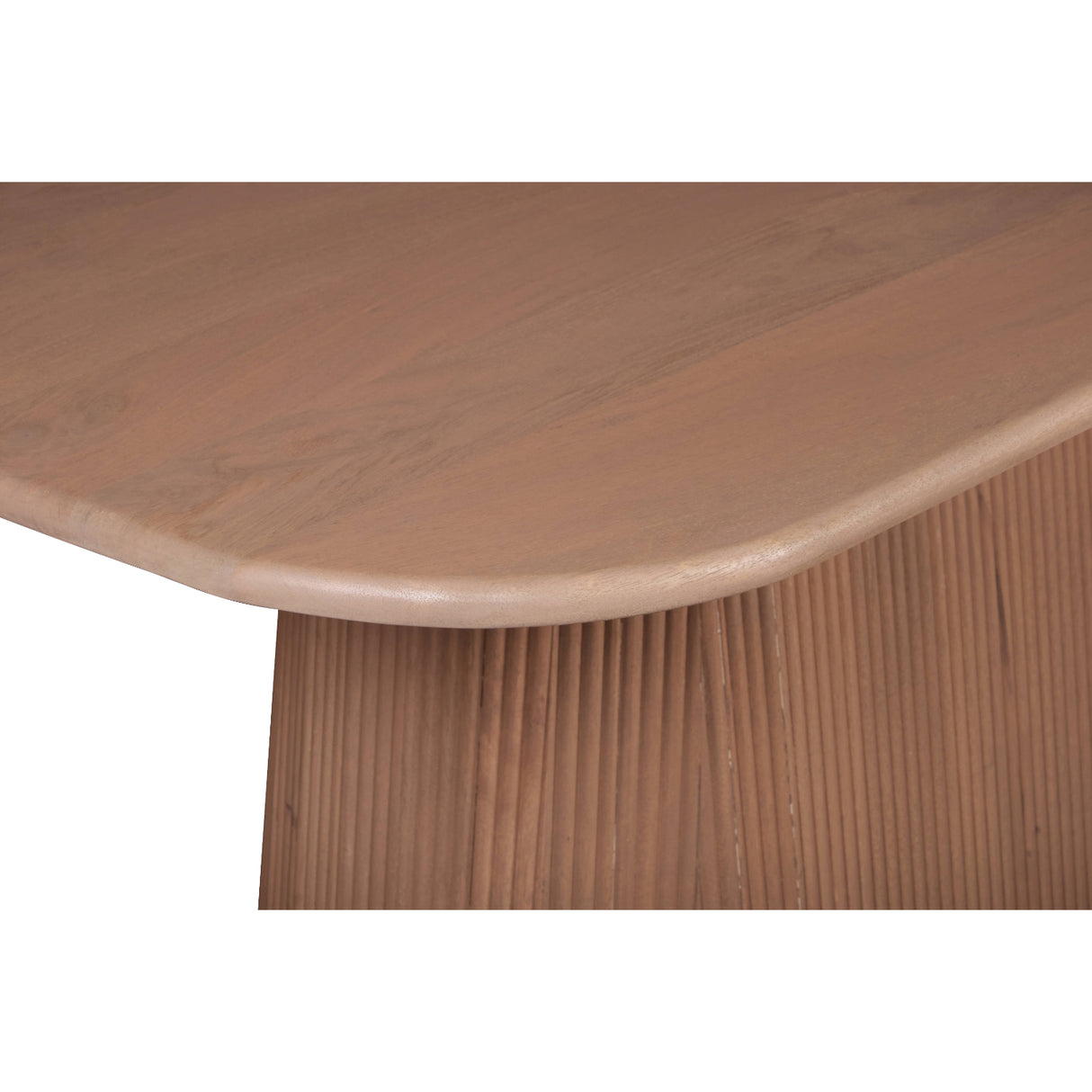 Solid Mango Wood Dining Table for 6 to 8 People Rectangular - Indus