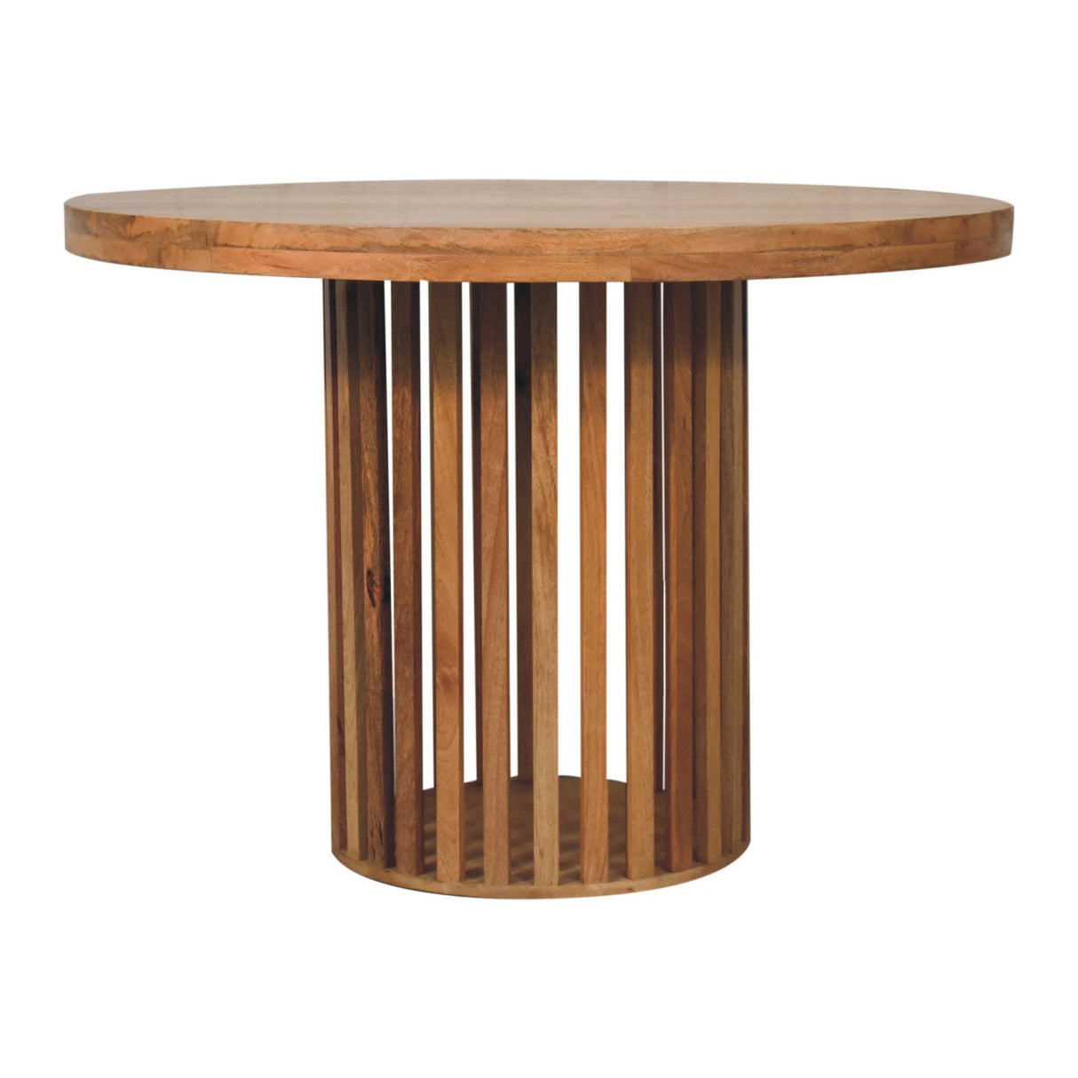 Solid Mango Wood Dining Table for 4 People Round - Ariella