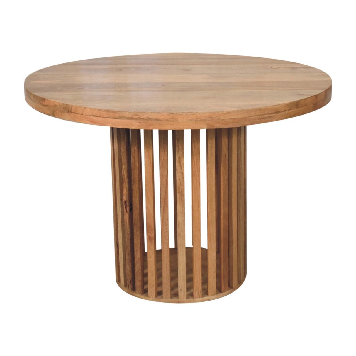Solid Mango Wood Dining Table for 4 People Round - Ariella