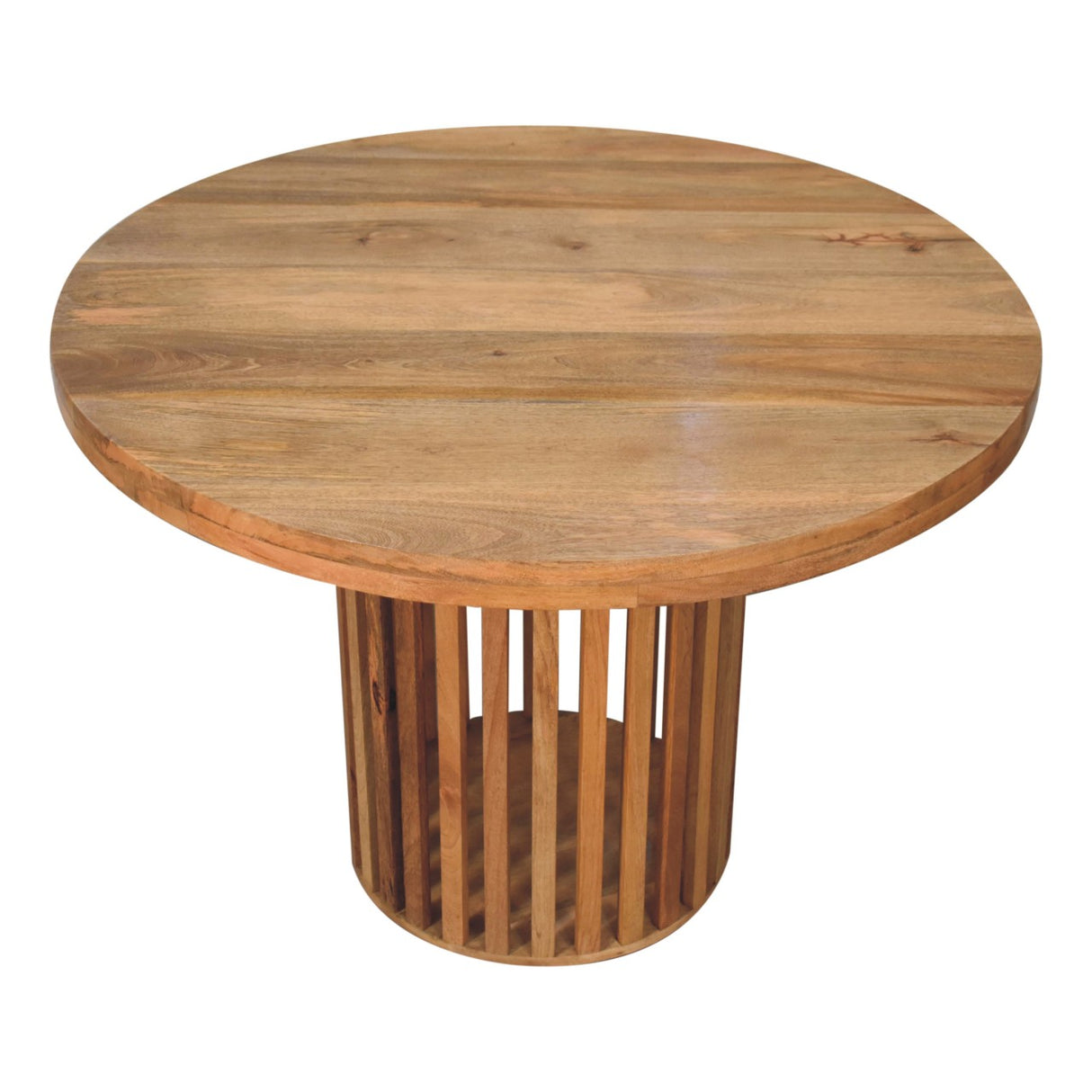Solid Mango Wood Dining Table for 4 People Round - Ariella