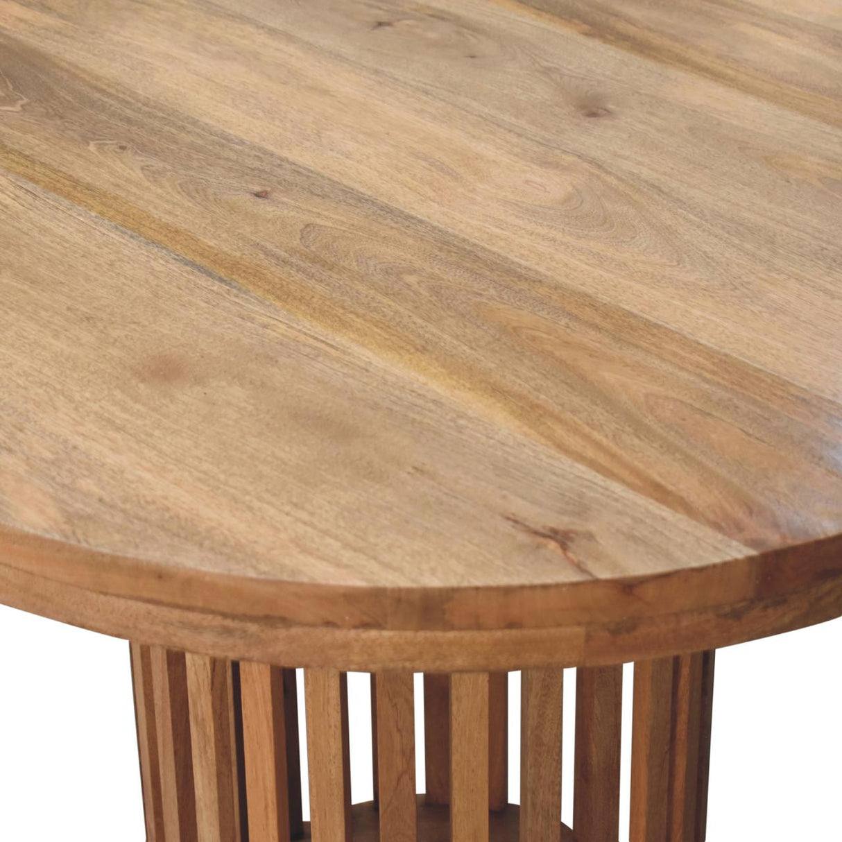 Solid Mango Wood Dining Table for 4 People Round - Ariella