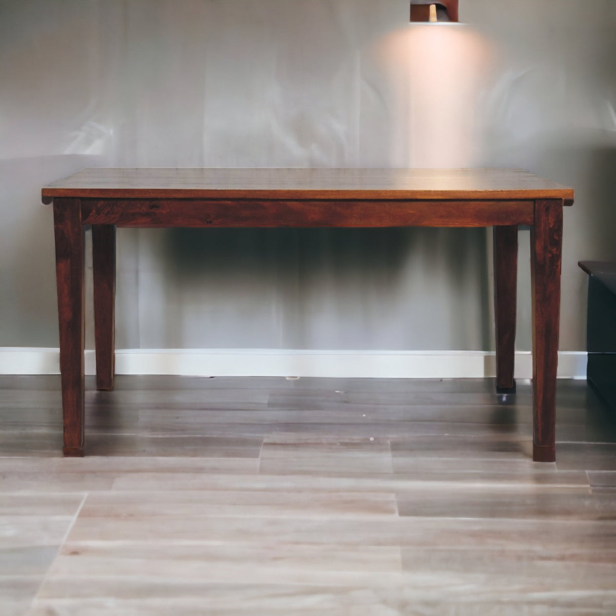 Solid Mango Wood Dining Table for 4 to 6 People Rectangular - Birmingham