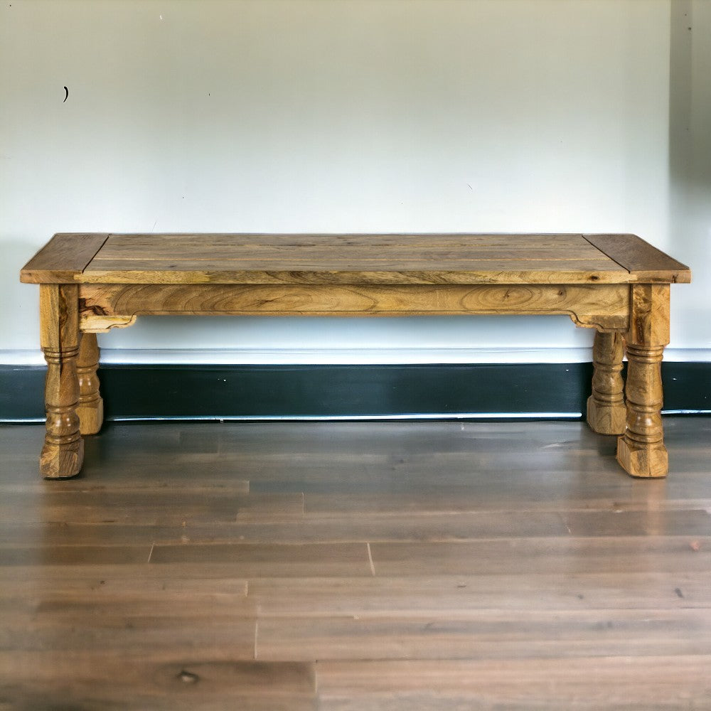 Solid Mango Wood Hallway Seating Bench - Granary