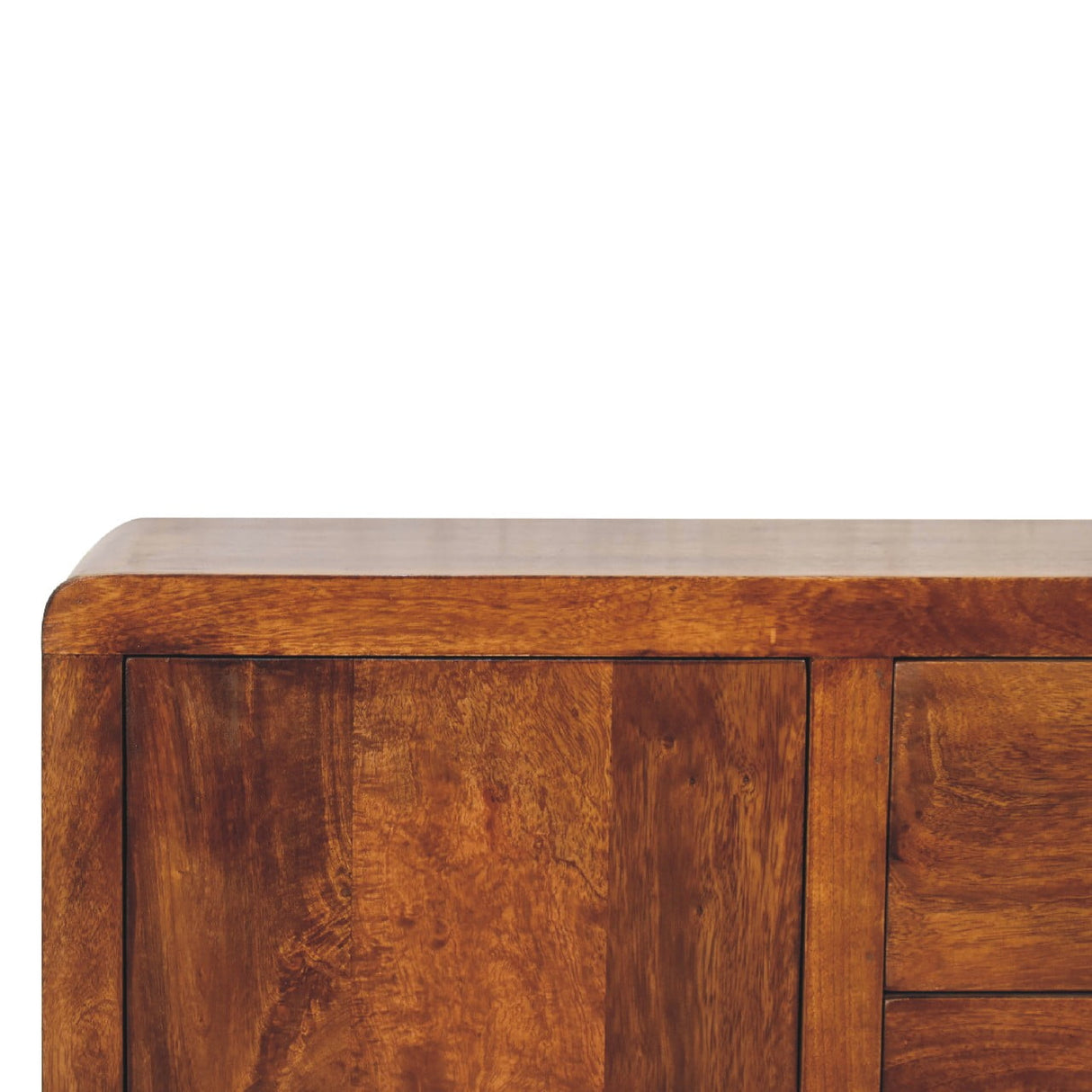 Solid Mango Wood Sideboard With 1 Door And 4 Drawers - Aspen