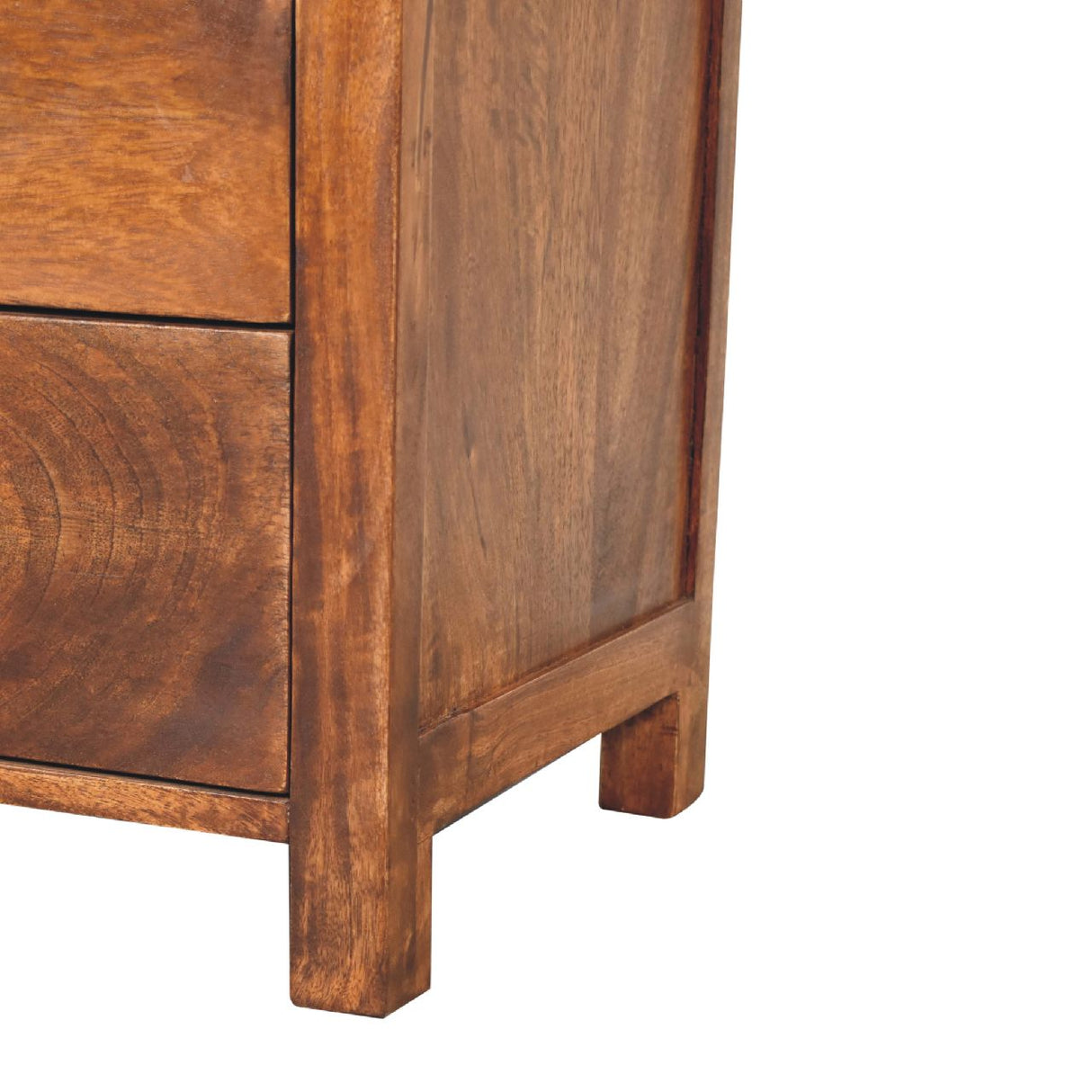 Solid Mango Wood Sideboard With 1 Door And 4 Drawers - Aspen