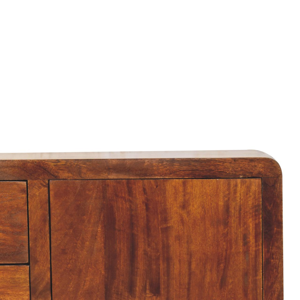 Solid Mango Wood Sideboard With 2 Doors And 4 Drawers - Aspen