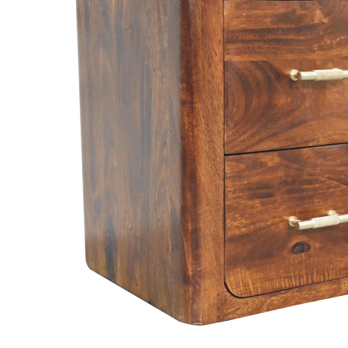 Solid Mango Wood TV Stand With 4 Drawers - Luca