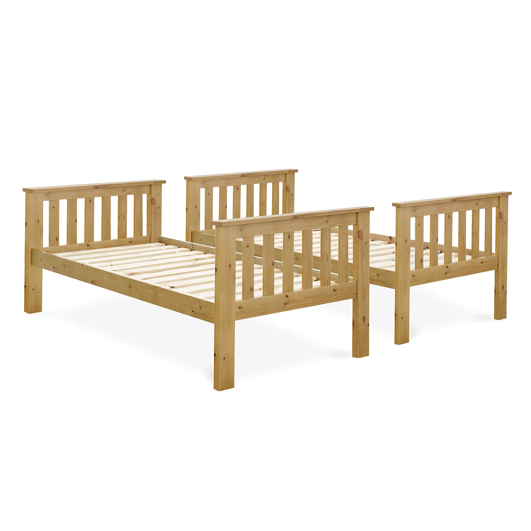 Solid Pine Wood Bunk Bed Single - Carra