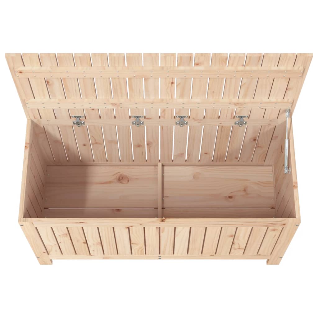 Solid Pine Wood Garden Storage Box 115cm Wide - Vantage Home