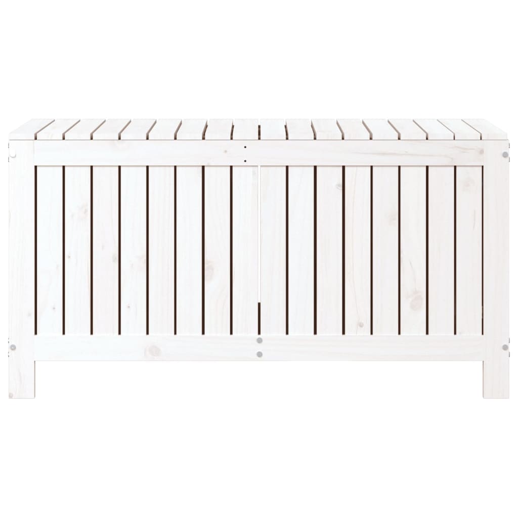 Solid Pine Wood Garden Storage Box 115cm Wide - Vantage Home