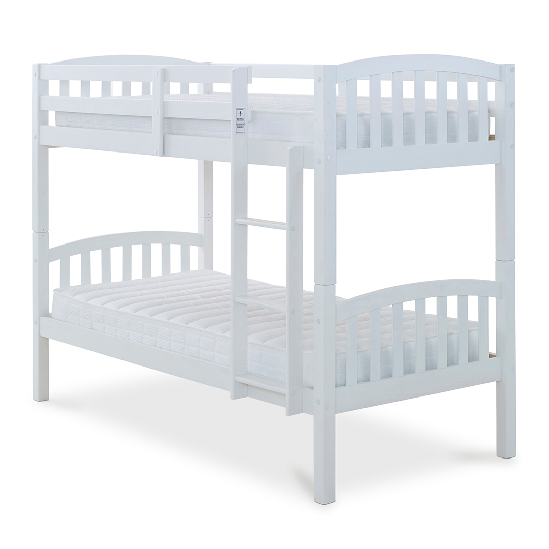 Solid Pine Wood Single Bunk Bed - Mya