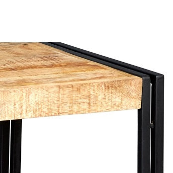 Solid Reclaimed Wood Coffee Table Square - Cosmo Industrial