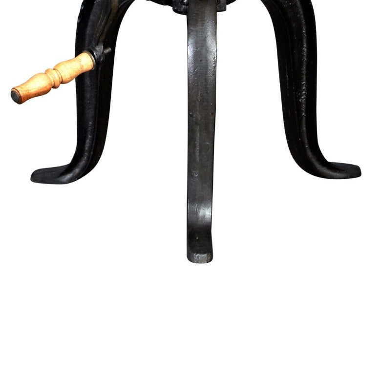 Solid Reclaimed Wood Side Table Adjustable - Cosmo Industrial