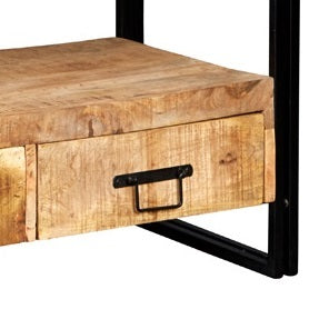 Solid Reclaimed Wood TV Stand With 3 Drawers - Cosmo Industrial