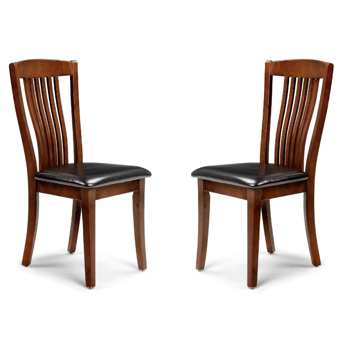 Solid Rubberwood Dining Chairs in Set Of 2 - Canterbury