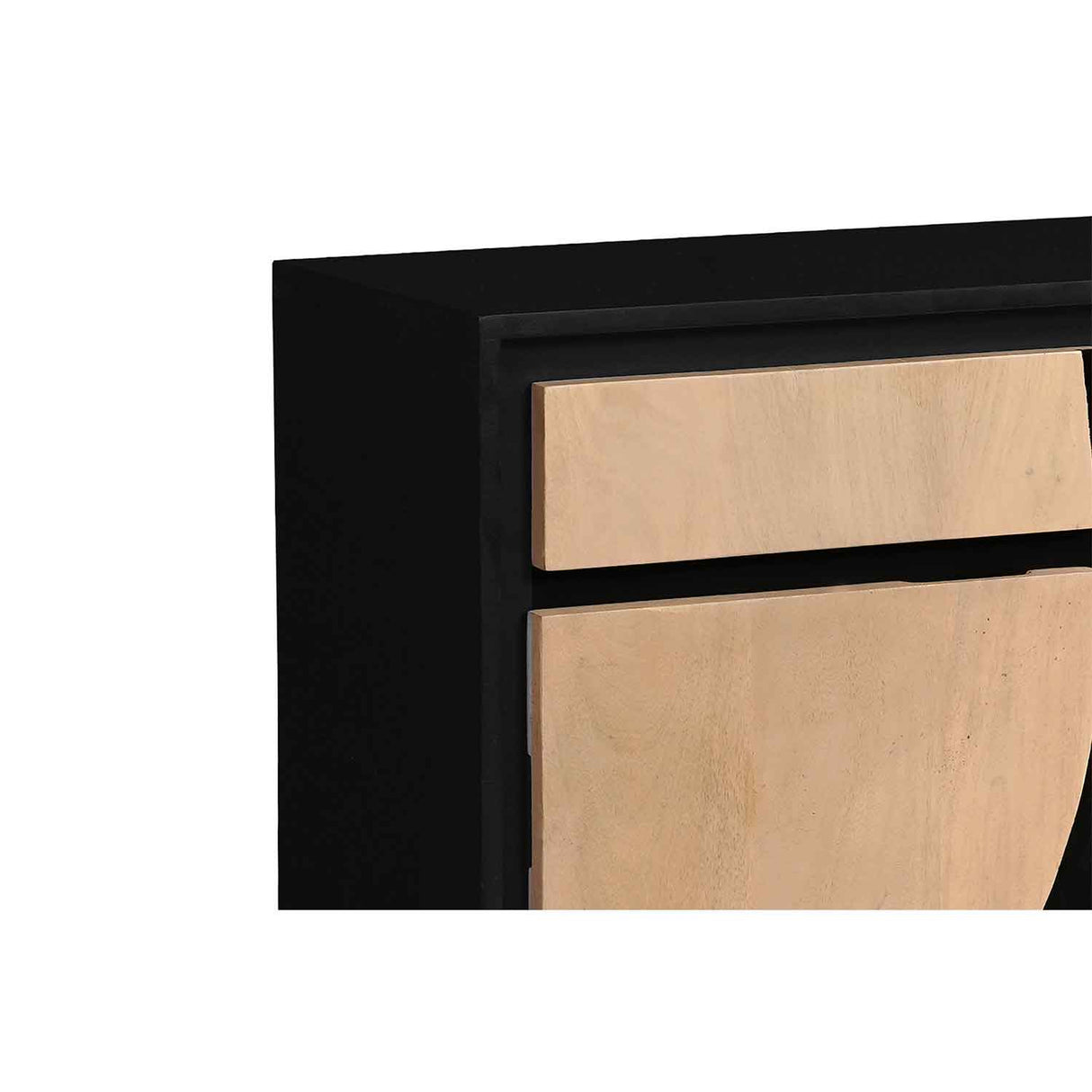 Solid Wood Sideboard 85cm Wide With 2 Doors And 2 Drawers - Boho