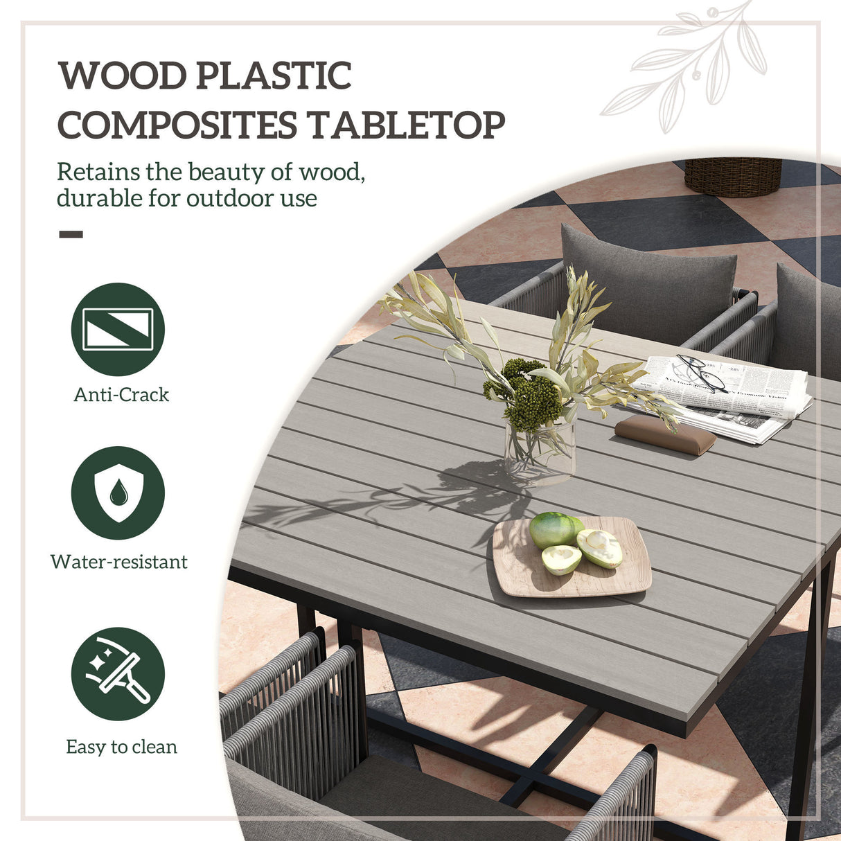 Steel 4 Seater Garden Dining Set With Rattan Cube Armchairs And Slatted Table - Velmora