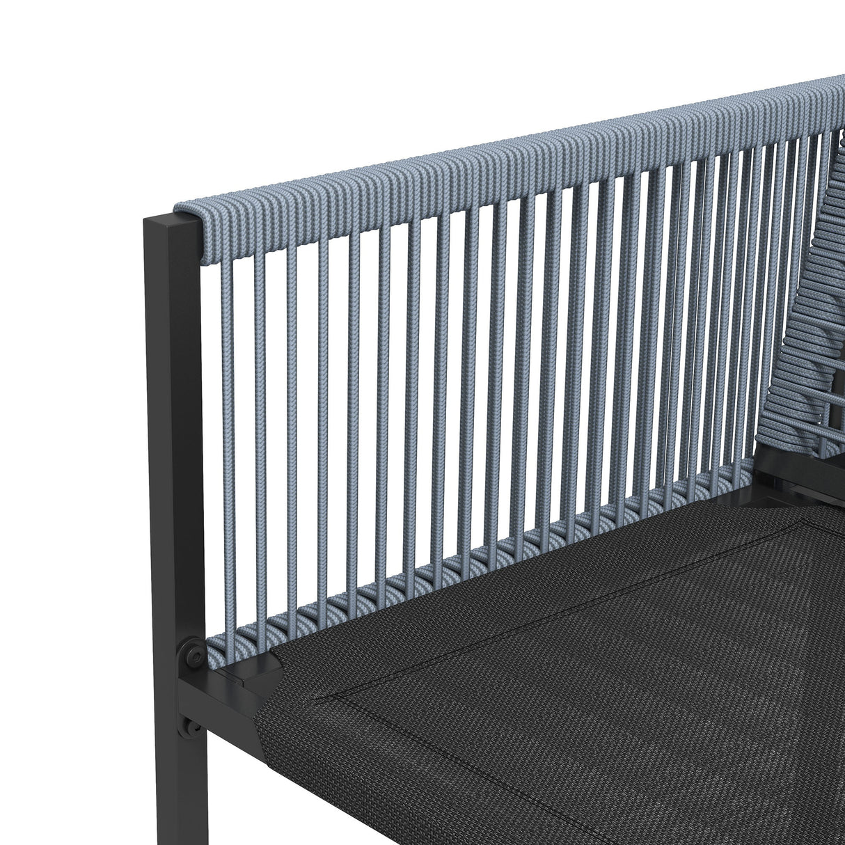 Steel 5 Pieces Garden Dining Set With 4 Folding Back Chairs - Velmora