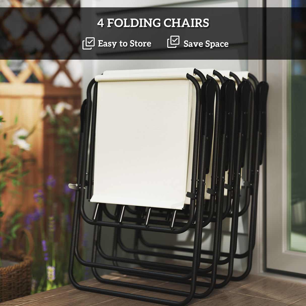 Steel 5 Pieces Patio Garden Dining Set With Glass Top Table And Parasol - Velmora